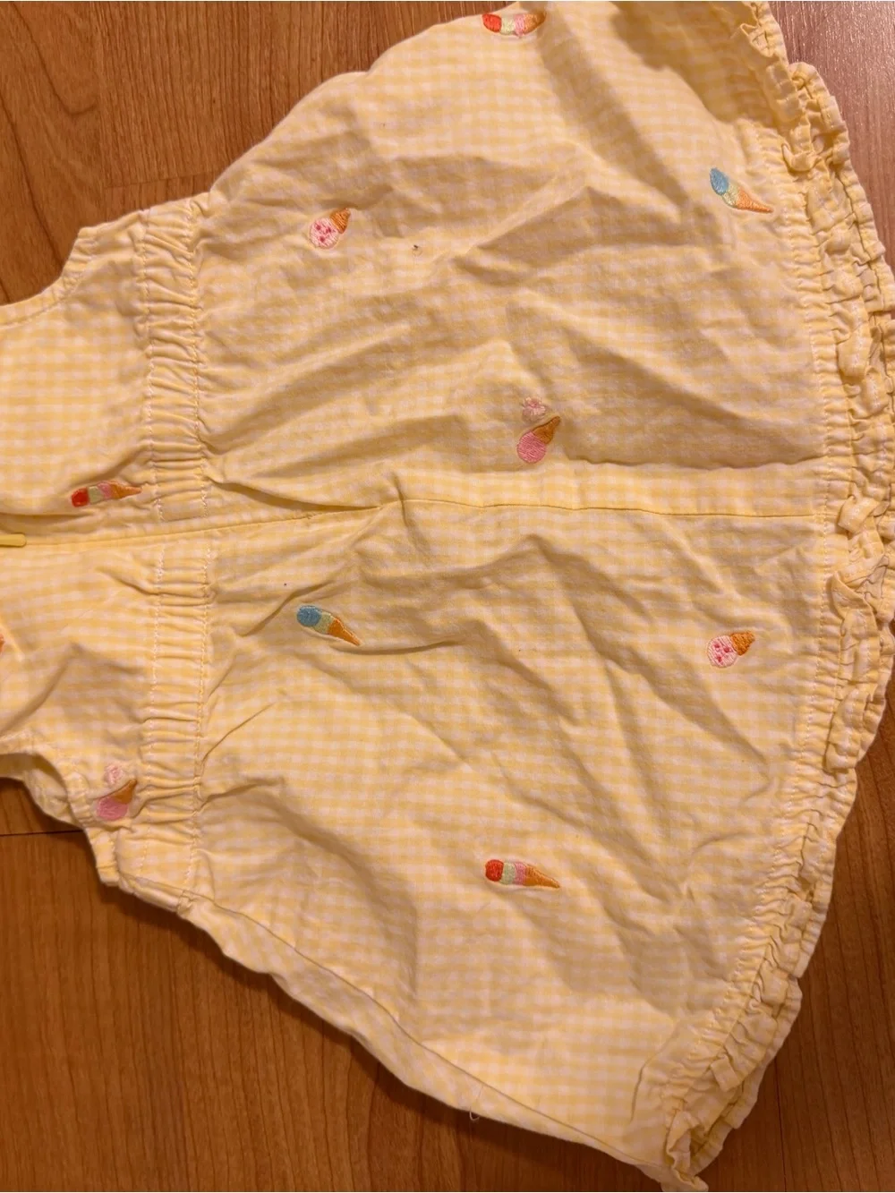 Gymboree Yellow Gingham Ice Cream Dress
